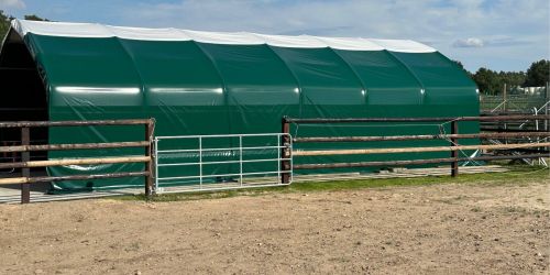 Weidezelt Weideunterstand Lagerzelt Rundbogenzelt 6m x 12m H 3,85m