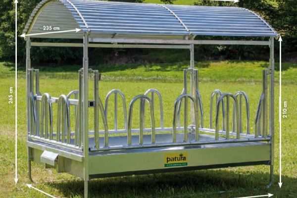 Patura Großballenraufe mit Palisadenfressgitter
