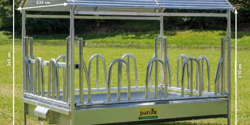 Patura Großballenraufe mit Palisadenfressgitter