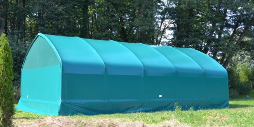 Lagerzelt/Weidezelt mit PVC Dacheindeckung, Vollversion 6m x 10m x 3,85m